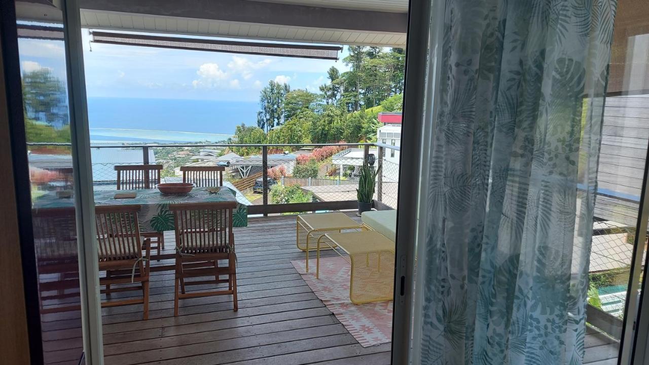 Studio Vaimiti Pour 2 Personnes Vue Mer Et Moorea Apartment Faaa Exterior photo