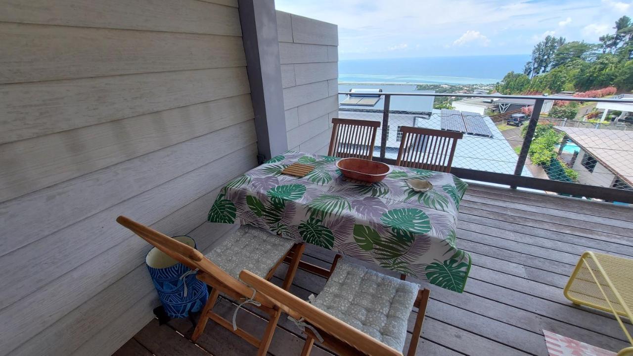 Studio Vaimiti Pour 2 Personnes Vue Mer Et Moorea Apartment Faaa Exterior photo